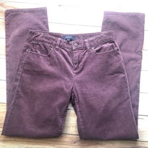Talbots purple corduroy pants 4 petite 4P women’s